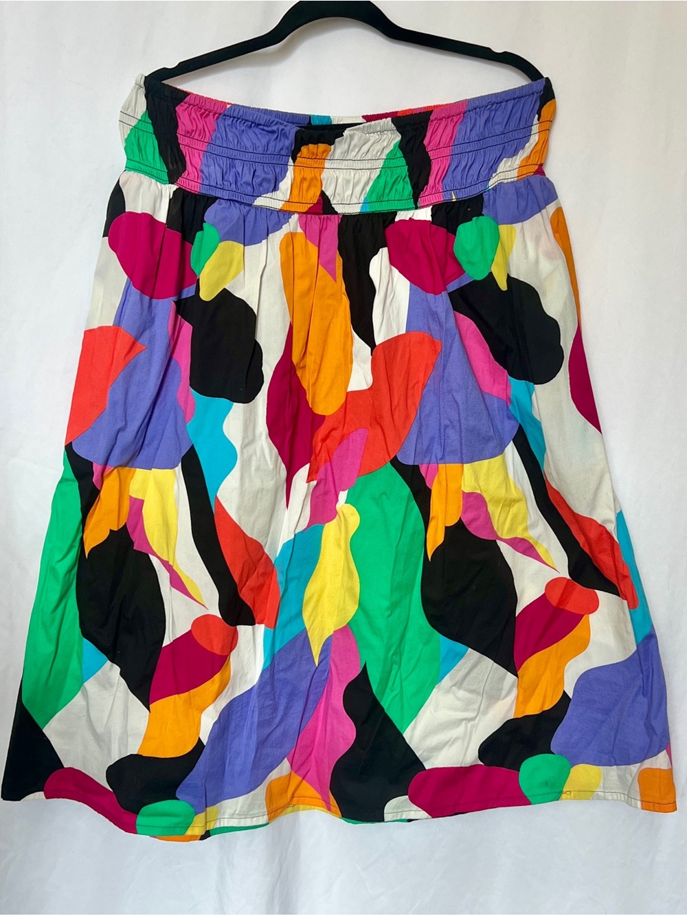 a new day Bright Multicolor Abstract A-Line Skirt